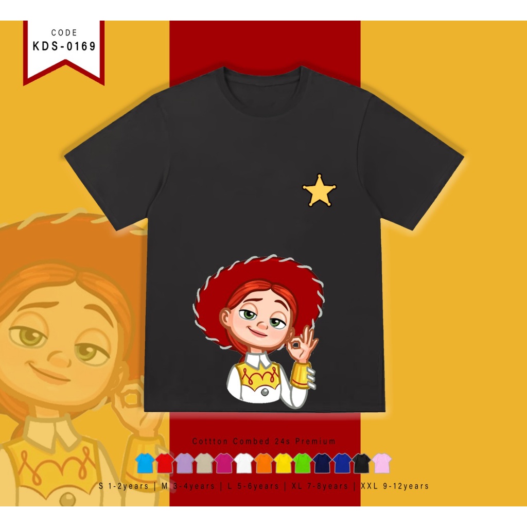 T-SHIRT / KAOS ANAK-ANAK TERMURAH BERGAMBAR TY JESSIE - TERIMA CUSTOM KAOS KELUARGA