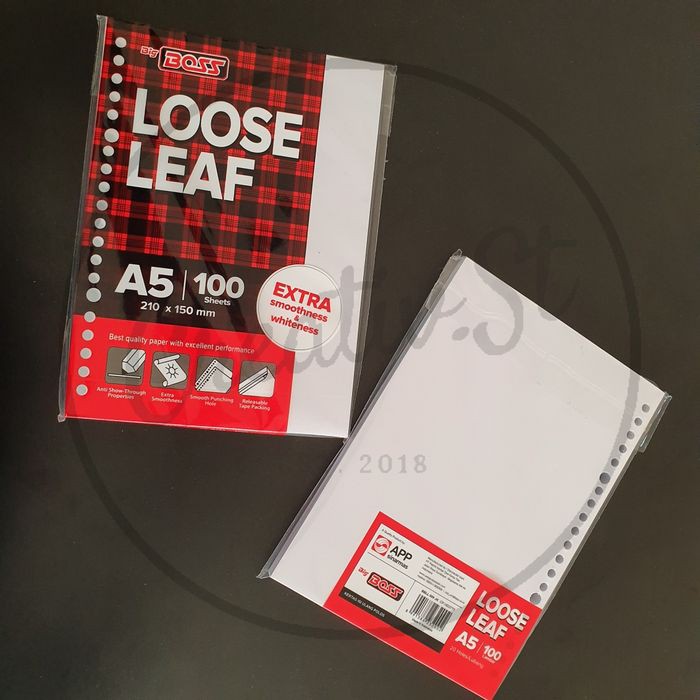 

Order Langsung Loose Leaf A5 100 Big Boss Polos Limited