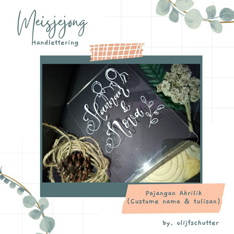 

Hadiah murah Akrilik Handlettering Custome Gift box murah / Hadiah Ulang Tahun Wisuda