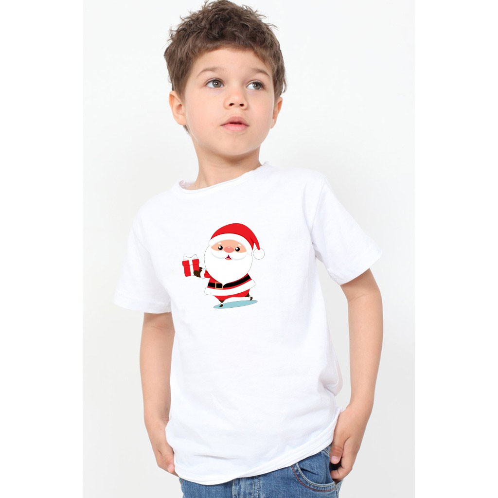 KAOS ANAK SANTA CLAUS / KAOS NATAL ANAK/ KATUN 24S