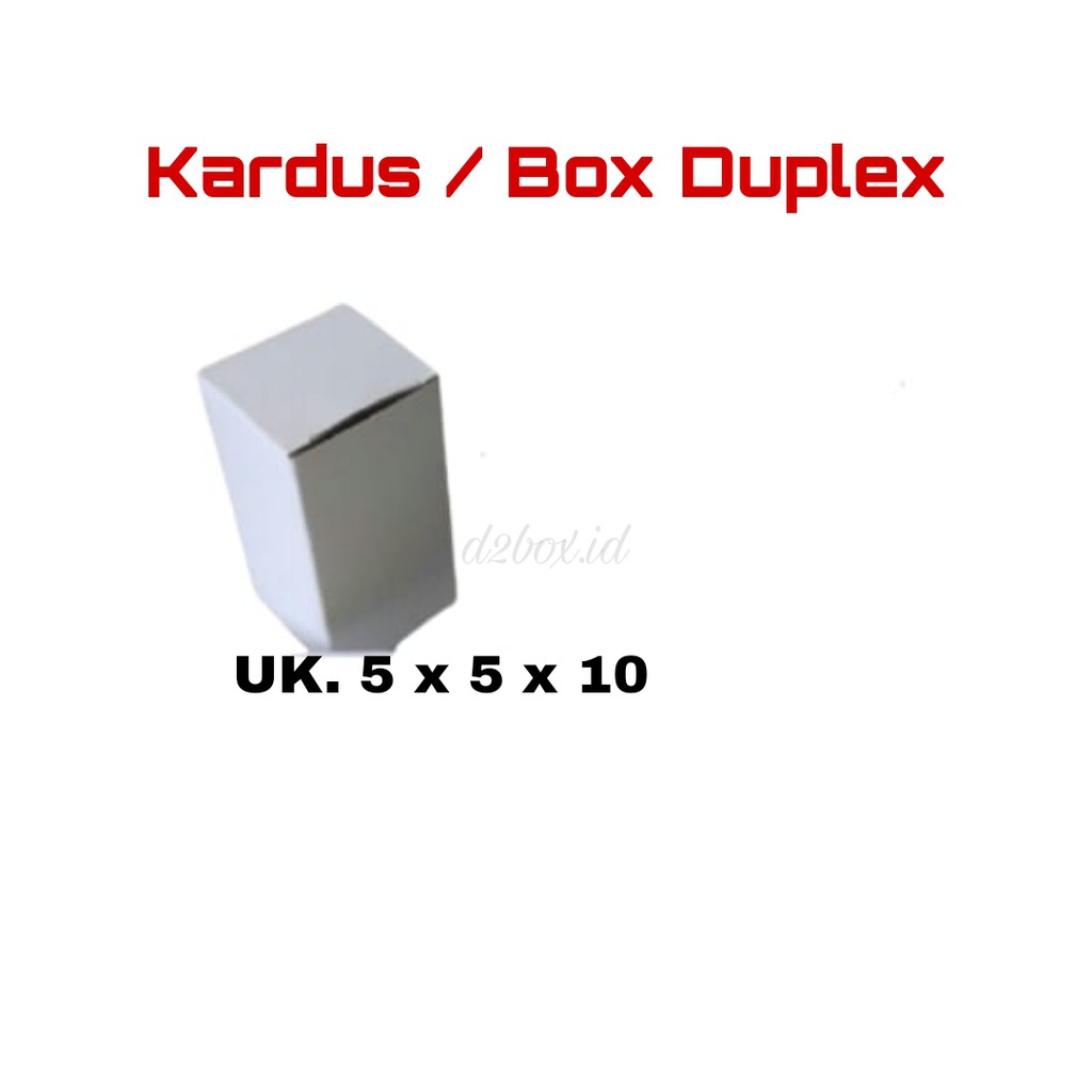 

Dus Duplex 5 x 5 x 10 CM [MIN. ORDER 25 PCS]