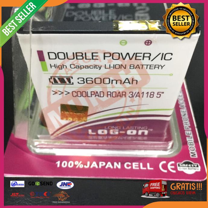 Acc Hp Baterai Coolpad Roar 3 A118 5Inch Double Power Log On 3600Mah