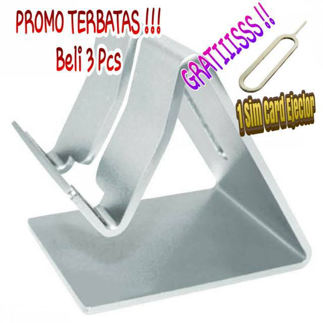 PROMO BELI 3 GRATIS 1 Pin!! TaffSTUDIO Stand Aluminium Untuk Tablet