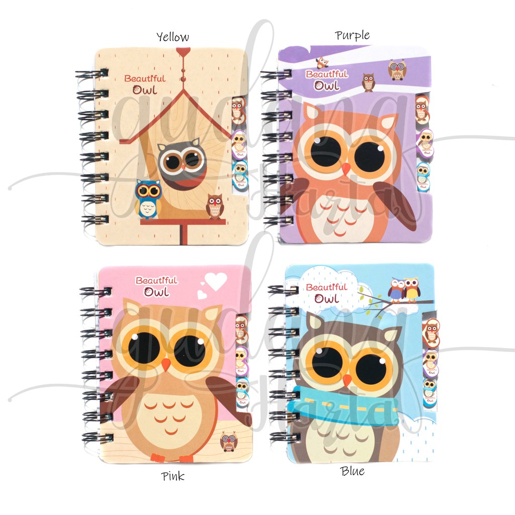 

Notebook Owl Burung Hantu Lucu Memo Unik Notepad Buku Tulis Lucu GC 308031