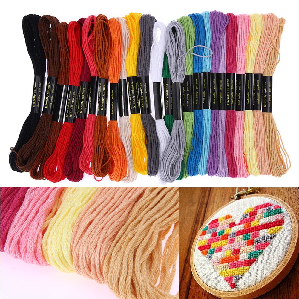 Embroidery Thread - Set Benang Sulam 24 Warna