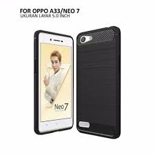 case Oppo neo 7 / A33 ipaky carbon hitam