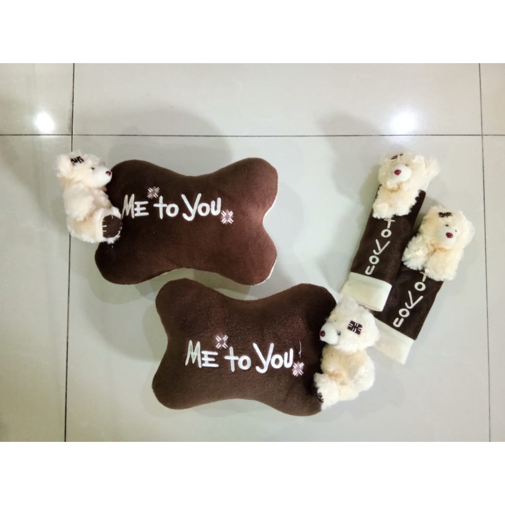 Bantal Mobil Eksklusive 2 in 1 Boneka Bear Me To You