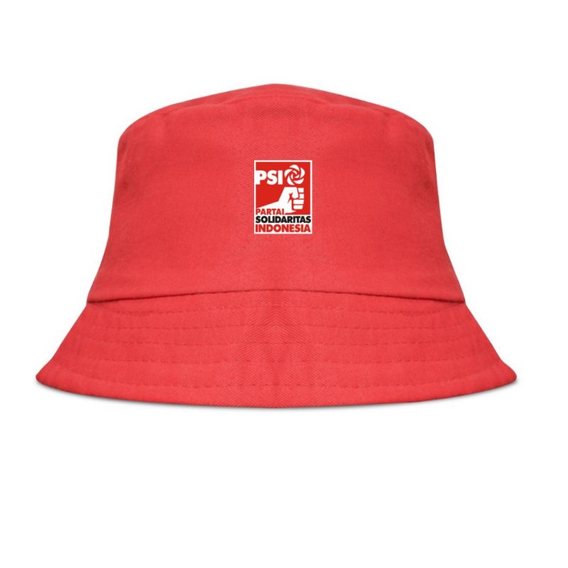 TERMURAH TOPI BUCKET HAT BOLAK BALIK SPESIAL LOGO PARTAI POLITIK INDONESIA