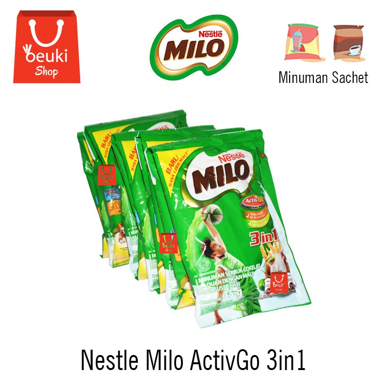 

Nestle Milo Activ-Go 3in1 Kemasan Renceng - 10pcs x 35gr