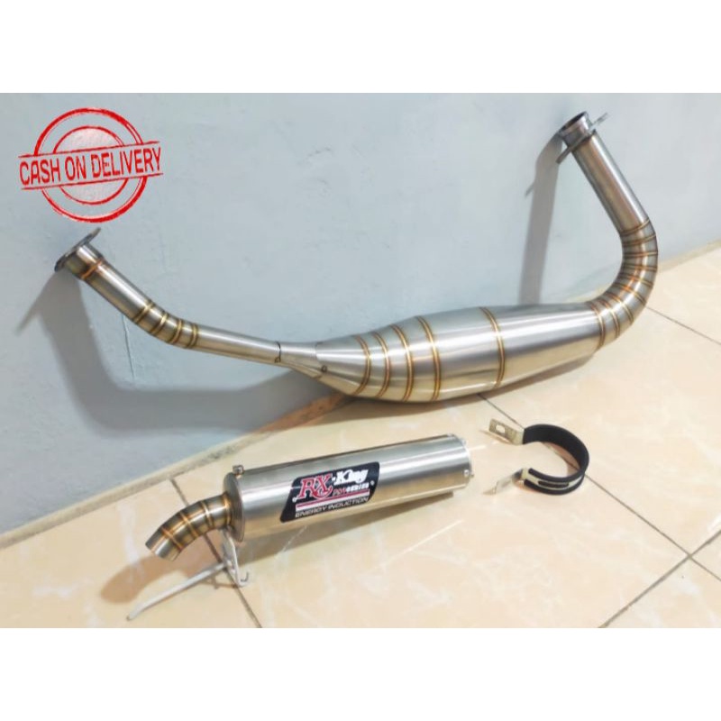 Knalpot Rx king Rx Spesial model Pdk Repsol RX KING PRO SERIES stainles // suara garing kemrincing i