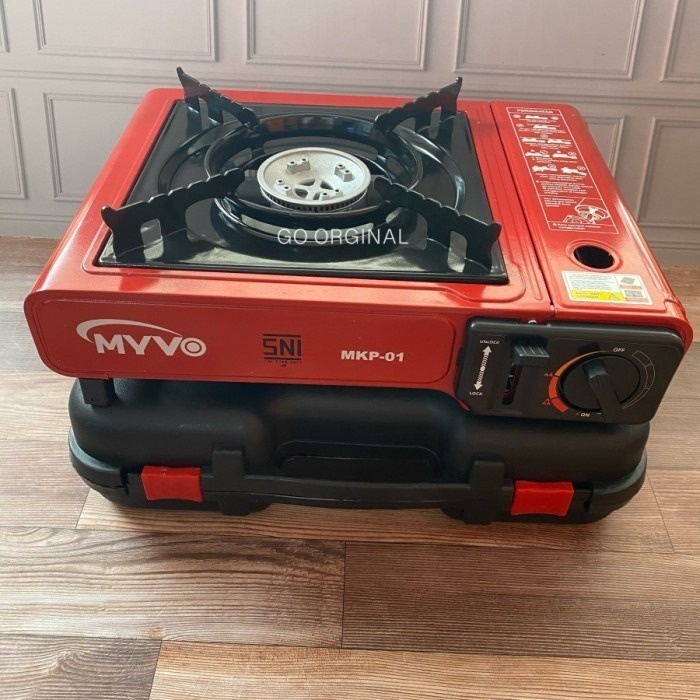 Kompor Gas Portable Myvo MKP-01 Dual Nozzle Function MKP01 Gas Stove