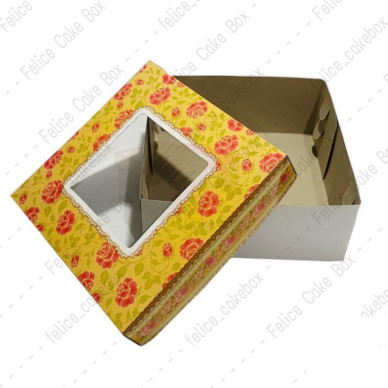 

box kue motif bunga