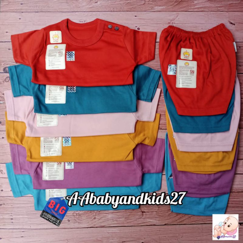 RIDGES WORLD COLOUR SERIES!!!SETELAN BAYI KANCING BAHU LENGAN PENDEK UKURAN S M LXL SNI HIGHT QUALITY