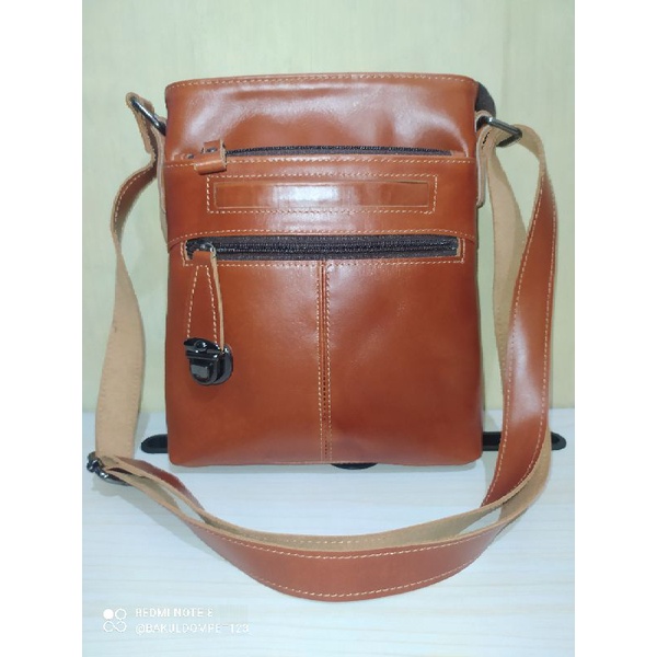 TAS SLEMPANG KULIT SAPI ASLI RING V