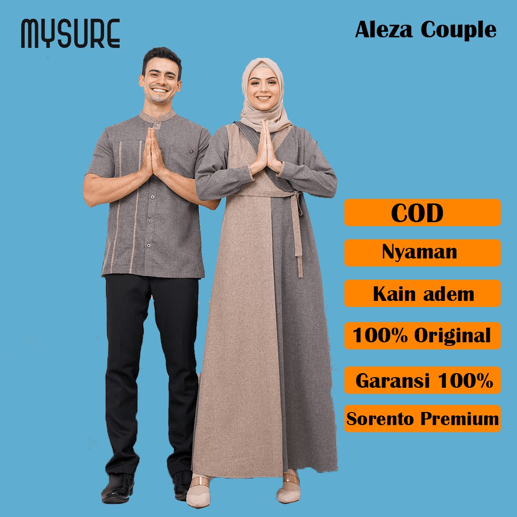 Couple Gamis Suami Istri Muslimah Pasangan Syar'i  Formal