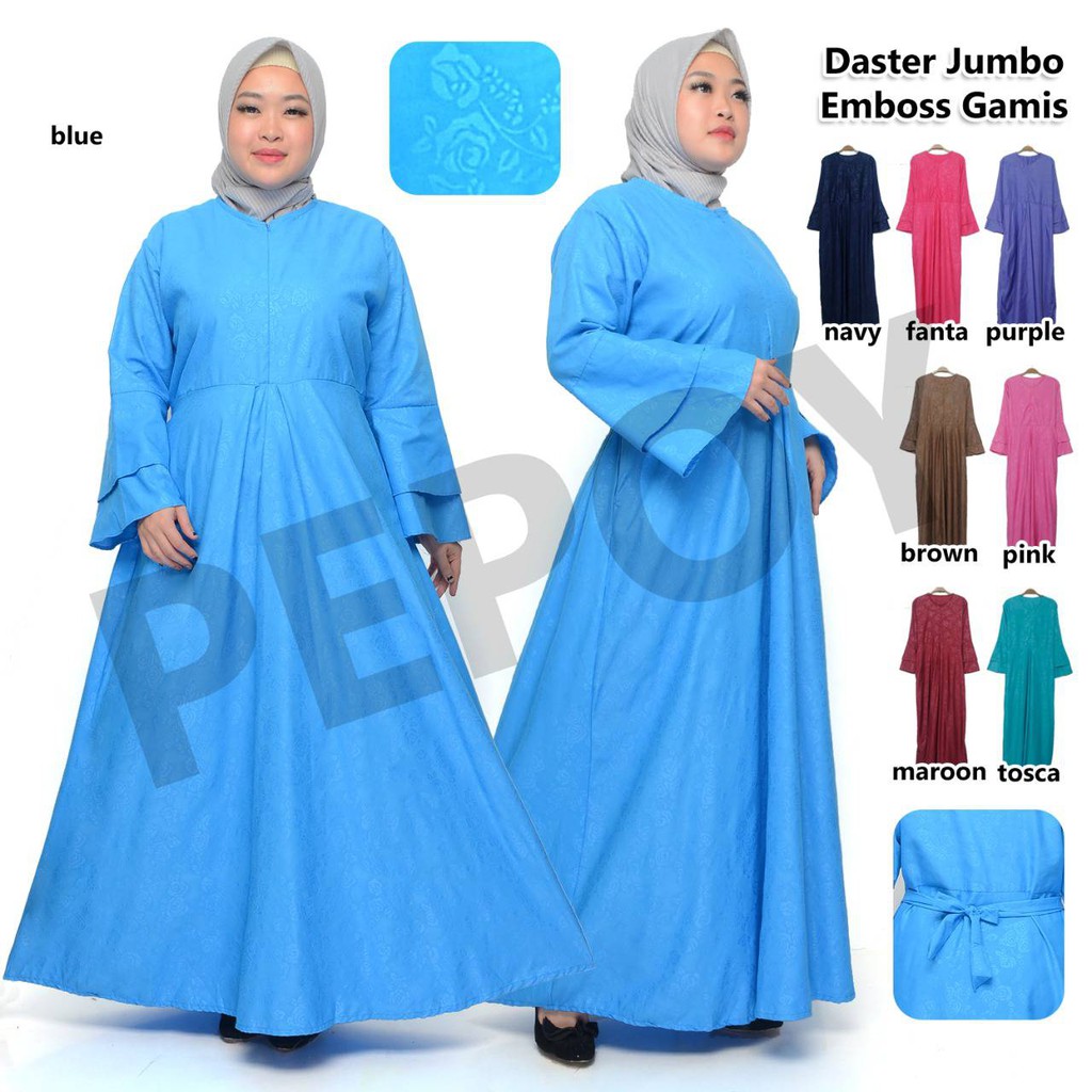 Gamis Embos Jumbo Size Big Size Dewasa