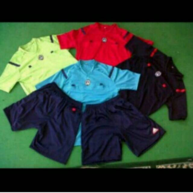 Baju wasit Sepakbola setelan / Baju wasit futsal model Piala dunia setelan