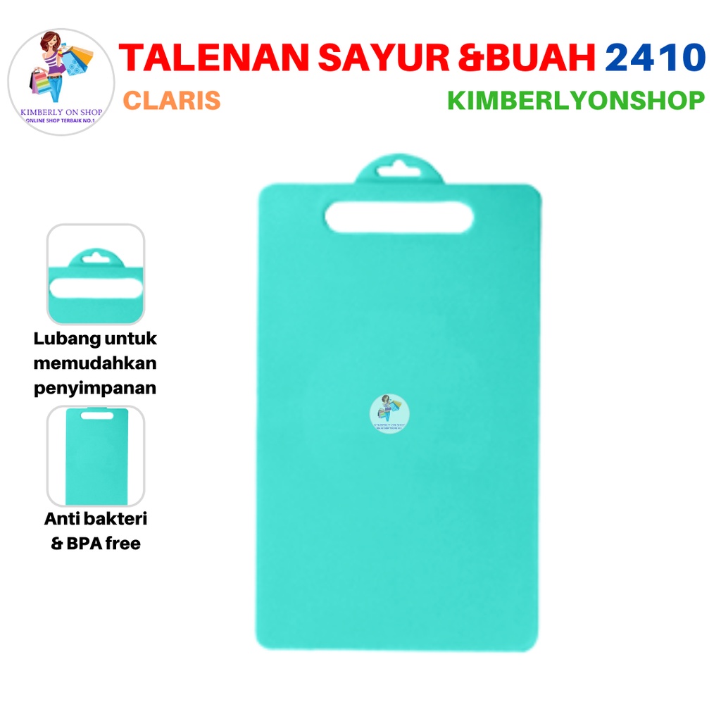 Talenan Plastik Anti Bacterial Delica Cutting Board 2410 Claris