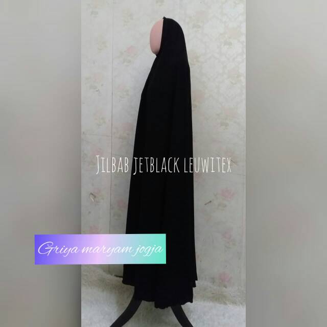 Jilbab JETBLACK leuwitex