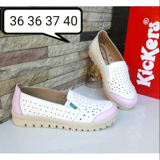 SEPATU WANITA KICKERS BAHAN KULIT