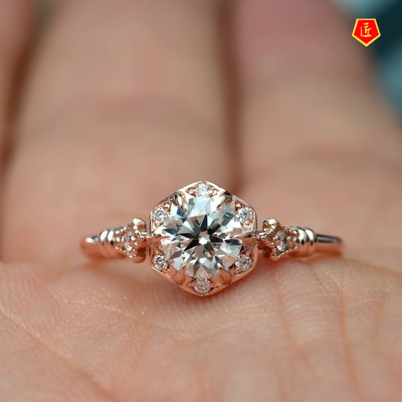 [Ready Stock]Elegant Personalized Diamond Ring for Women