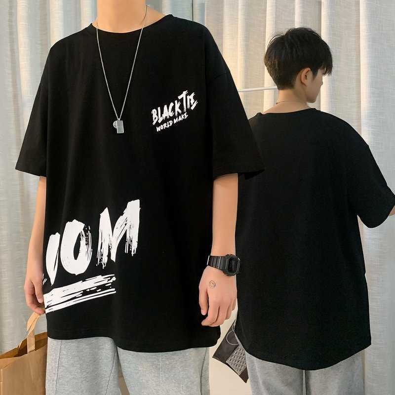 TSHIRT ZOOM STYLE KOREA OVERSIZE PRIA DAN WANIT LENGAN PENDEK,T-SHIRT FOREIGNER