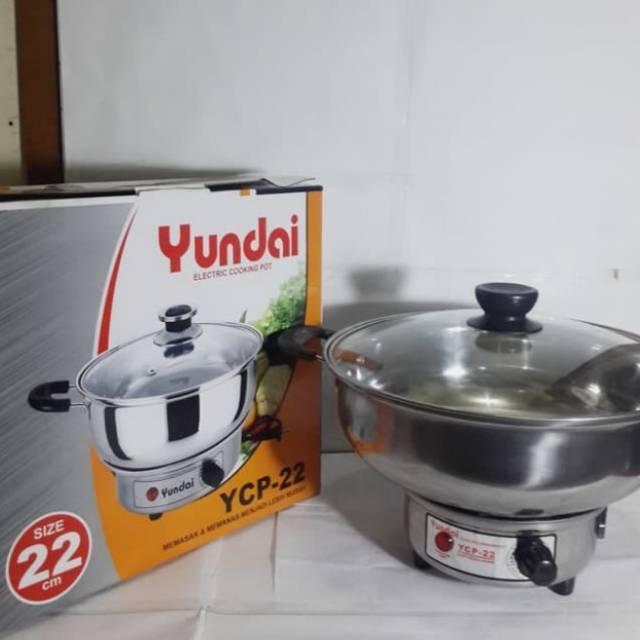 PANCI LISTRIK / Electric Cooking Pot YCP Panci Listrik Yundai 22 cm