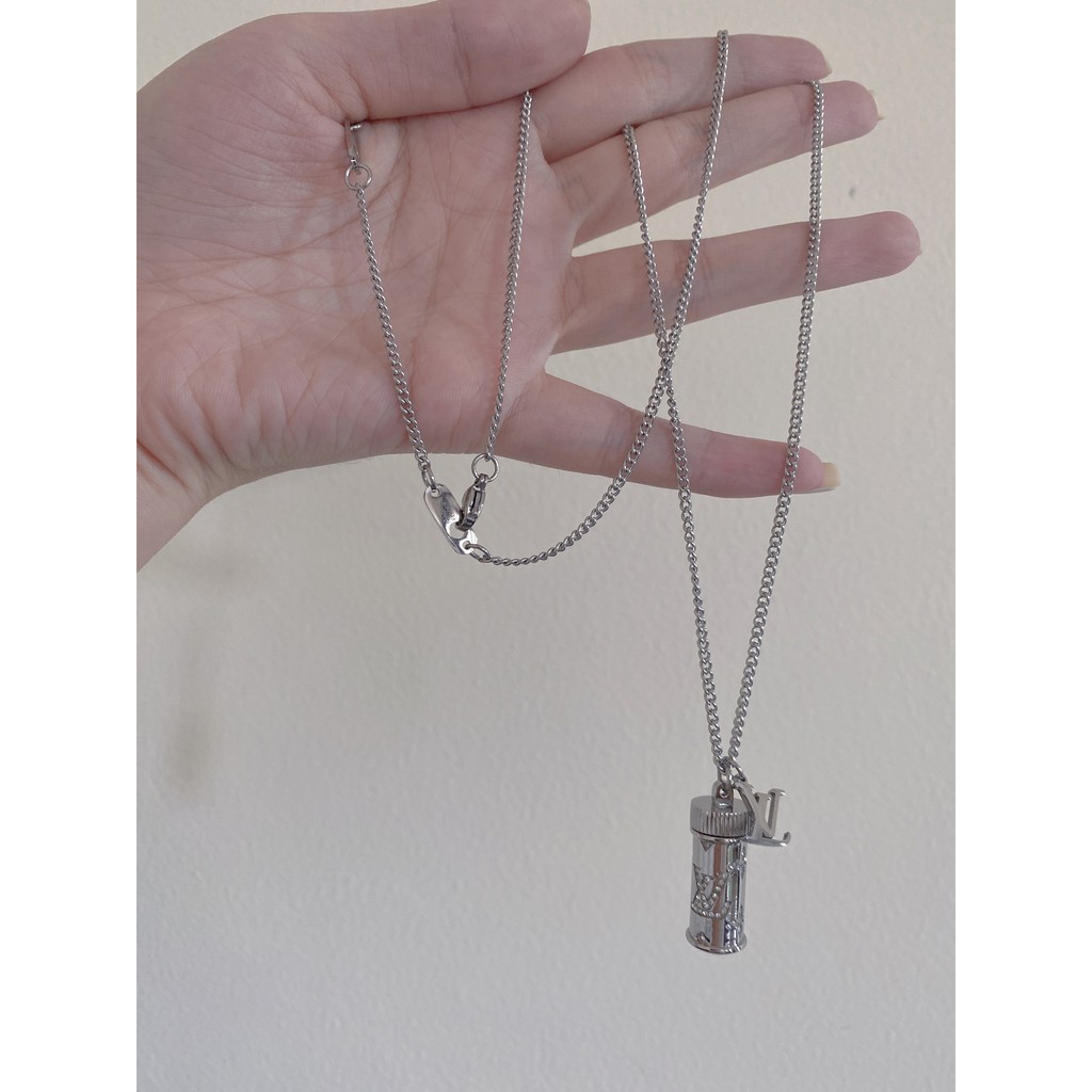 LV kalung titanium dengan berlian Jewelry for Women Lady Gift