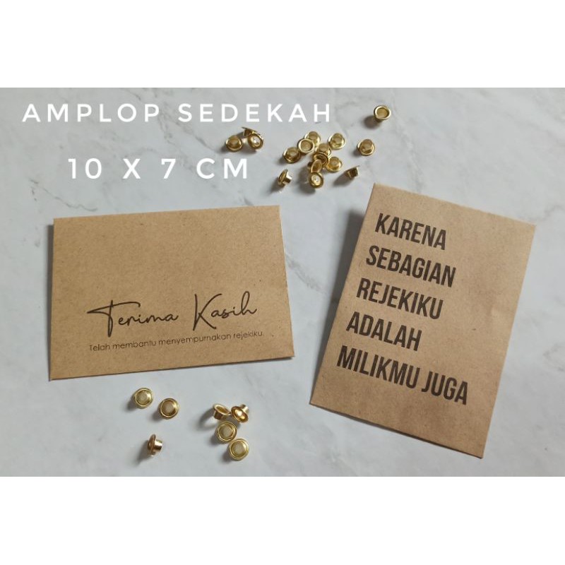 Jual Amplop Sedekah Minis Size Indonesia Shopee Indonesia