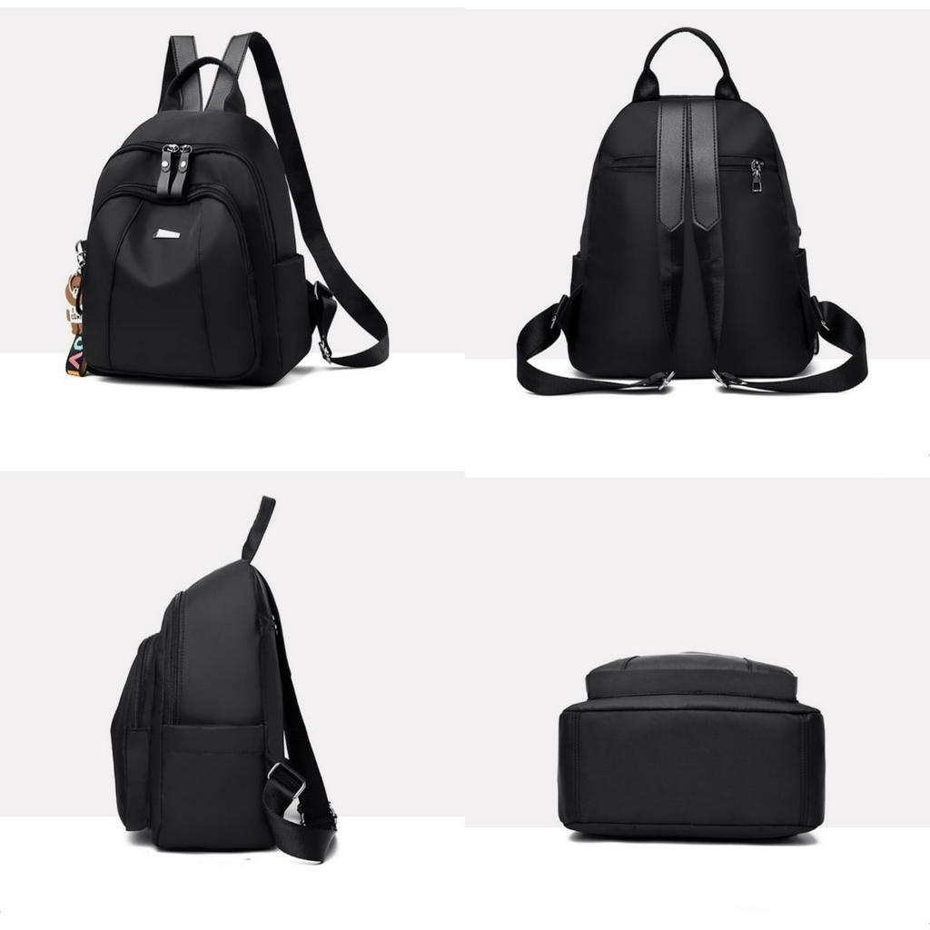 TAS RANSEL WANITA GENDONG PUNGGUNG SEKOLAH KERJA KULIAH LUCU KOREA ANTI AIR IMPORT BACKPACK HITAM SERAPHINE TA823B5 REMAJA CEWEK MURAH BRANDED TERBARU PREMIUM FASHION KEKINIAN