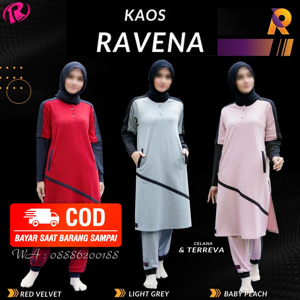 Rocella KAOS - RAVENA | BAJU OLGA | DEWASA | BERKUALITAS | COD
