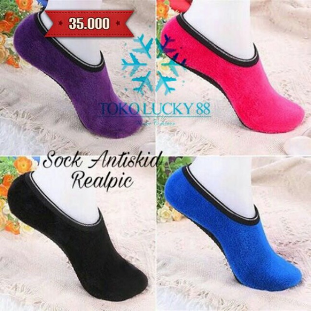 IMPORT MOLLAD Sock Antiskid Kaos Kaki Tidur Antislip Winter Indoor