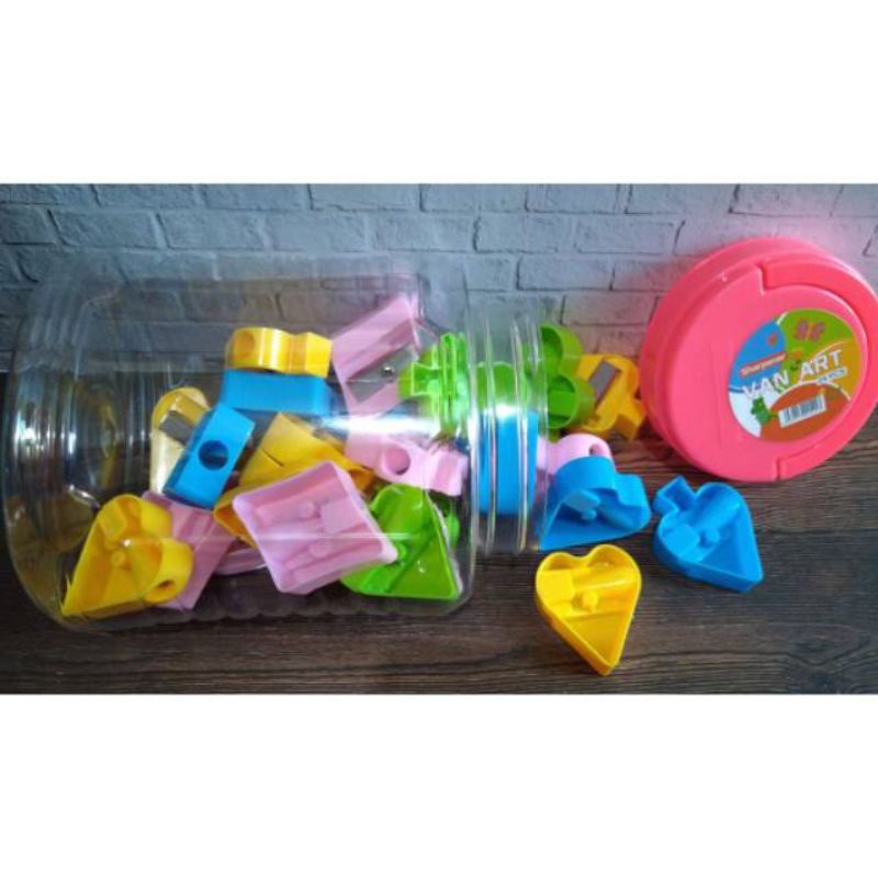 

Isi 24 Pcs Rautan Pensil Van ART/Sharpener Orotan Pensil Alat Tulis