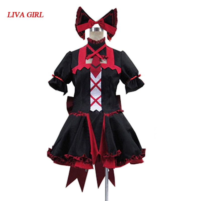 PREORDER Gate Jieitai Kanochi nite Kaku Tatakaeri Rory Mercury Cosplay Costume Gothic Lolita Dress P
