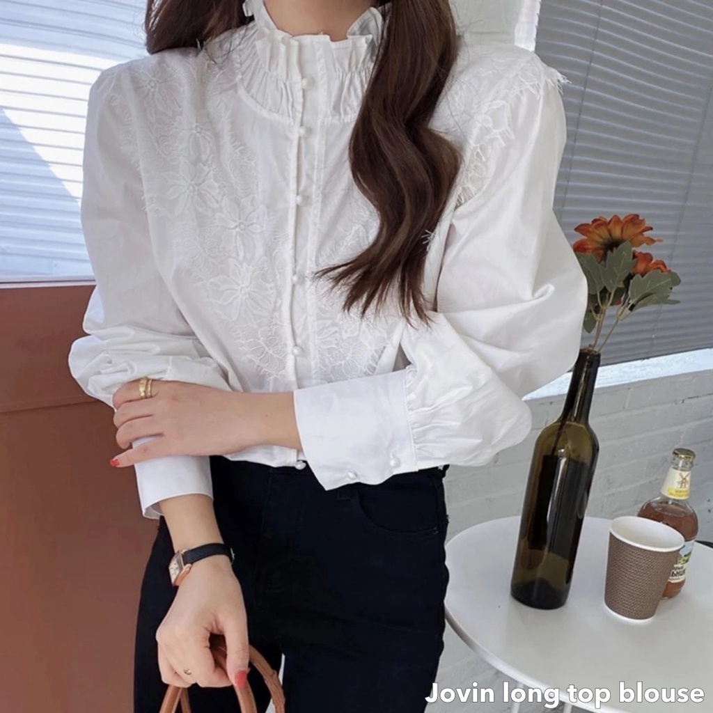 Jovin long top blouse -Thejanclothes