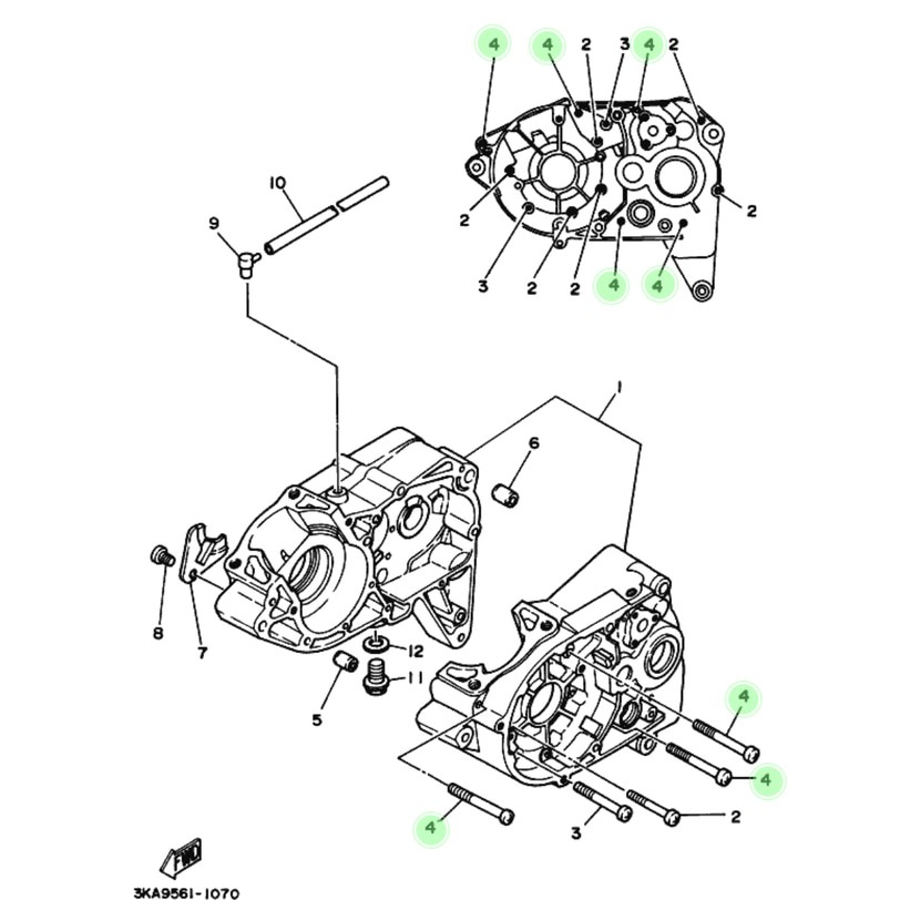 BAUT BLOK MESIN RX KING ASLI ORIGINAL YAMAHA 98507-06065 fix