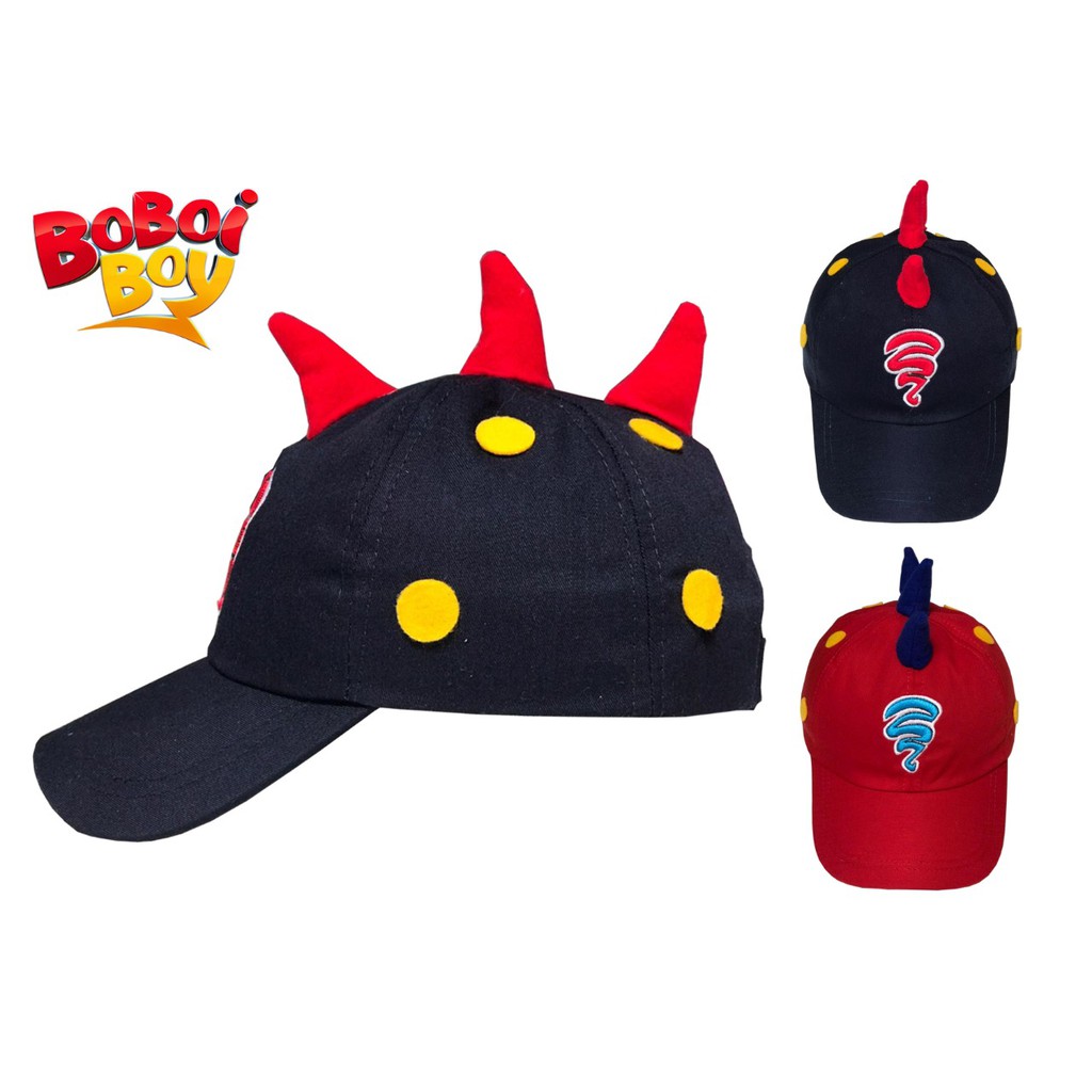 TOPI KARAKTER ANAK KARTUN BOBOIBOY TOPI TANDUK BOY ANAK USIA 2-8 tahun