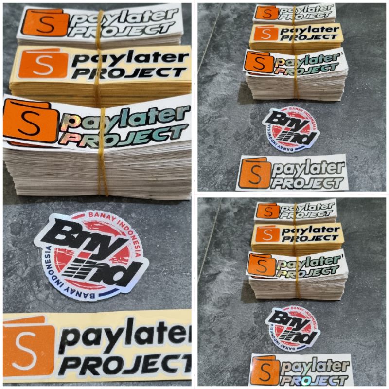 STICKER STIKER SHOPEEPAYLATER PROJECT CUTTING