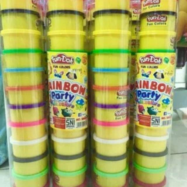 Fun doh rainbow 12 pcs fun doh 12pcs refill s1