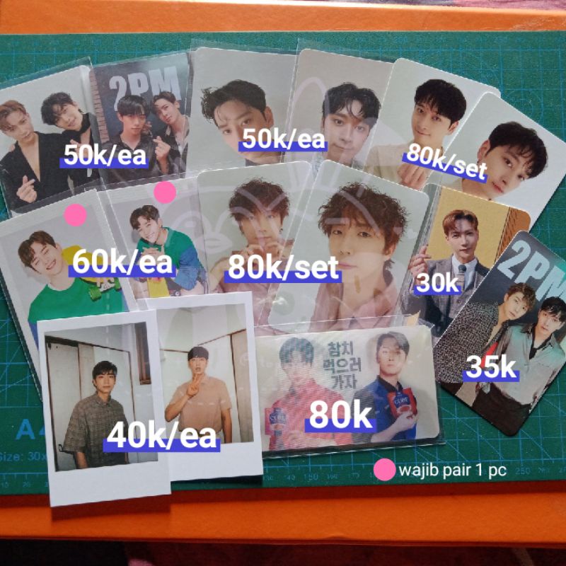 PHOTOCARD POLAROID JUNHO CHANSUNG JUN.K MINJUN WOOYOUNG NICHKHUN 2PM 6 NIGHTS CONCERT 8TH HOTTEST KI