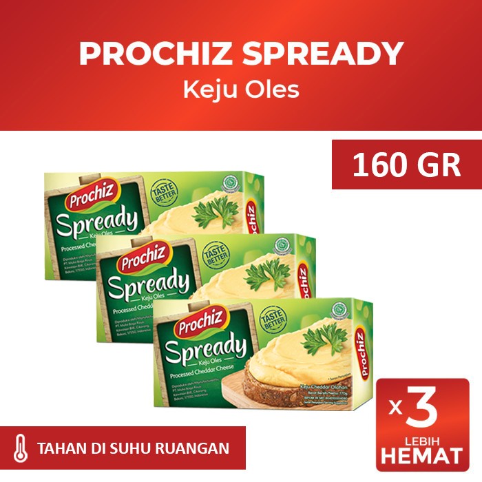 

Ee51 Keju Prochiz Spready 160 Gr Triple Pack 6Gggddv