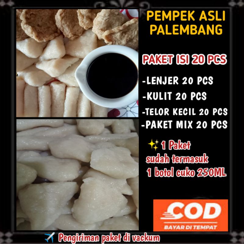 

pempek Ikan asli Palembang paket 20 pcs