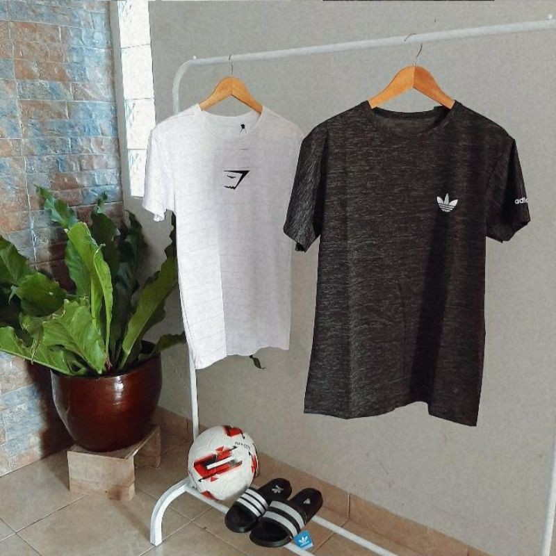 KAOS TSHIRT BAJU COMBED 30S ADIDAS DIADORA OLAHRAGA PRIA | TERMURAH