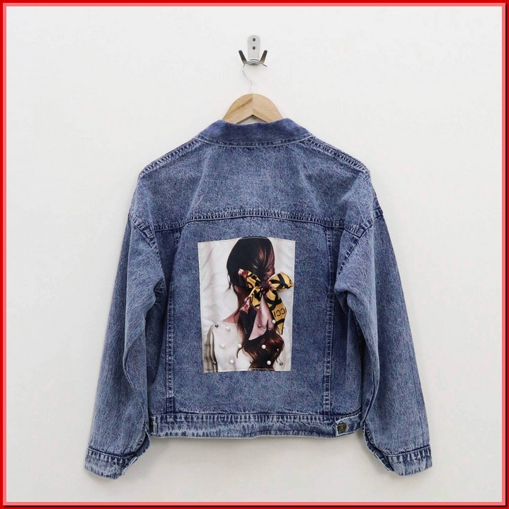 Jaket Jeans Oversize Wanita / Jaket Denim Cewe Oversize Ripped Sobek Oversize Endia Jacket Jeans - T