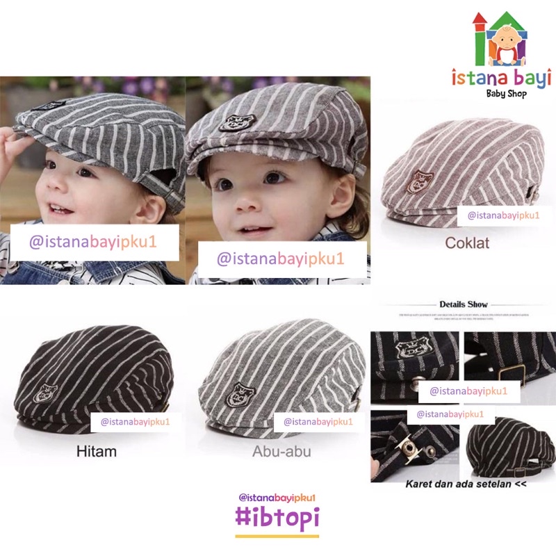 Topi Anak + Bow Tie / Topi Pet Anak / Topi Bayi