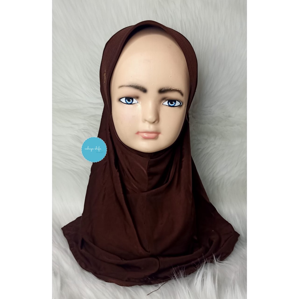 Jilbab Sport Bayi dan Anak Simple Bahan Spandek Jersey