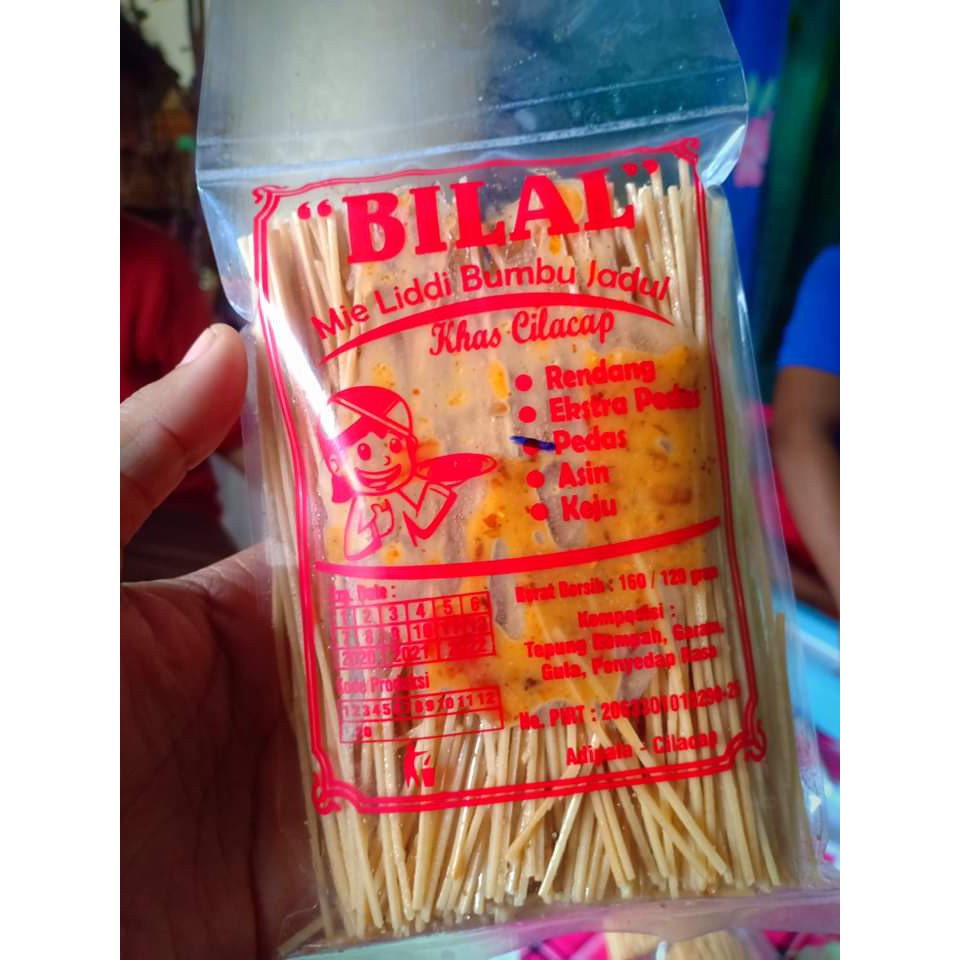 

Mie Lidi / milidi / milidi bilal / cemilan pedas / khas cilacap / snack murah