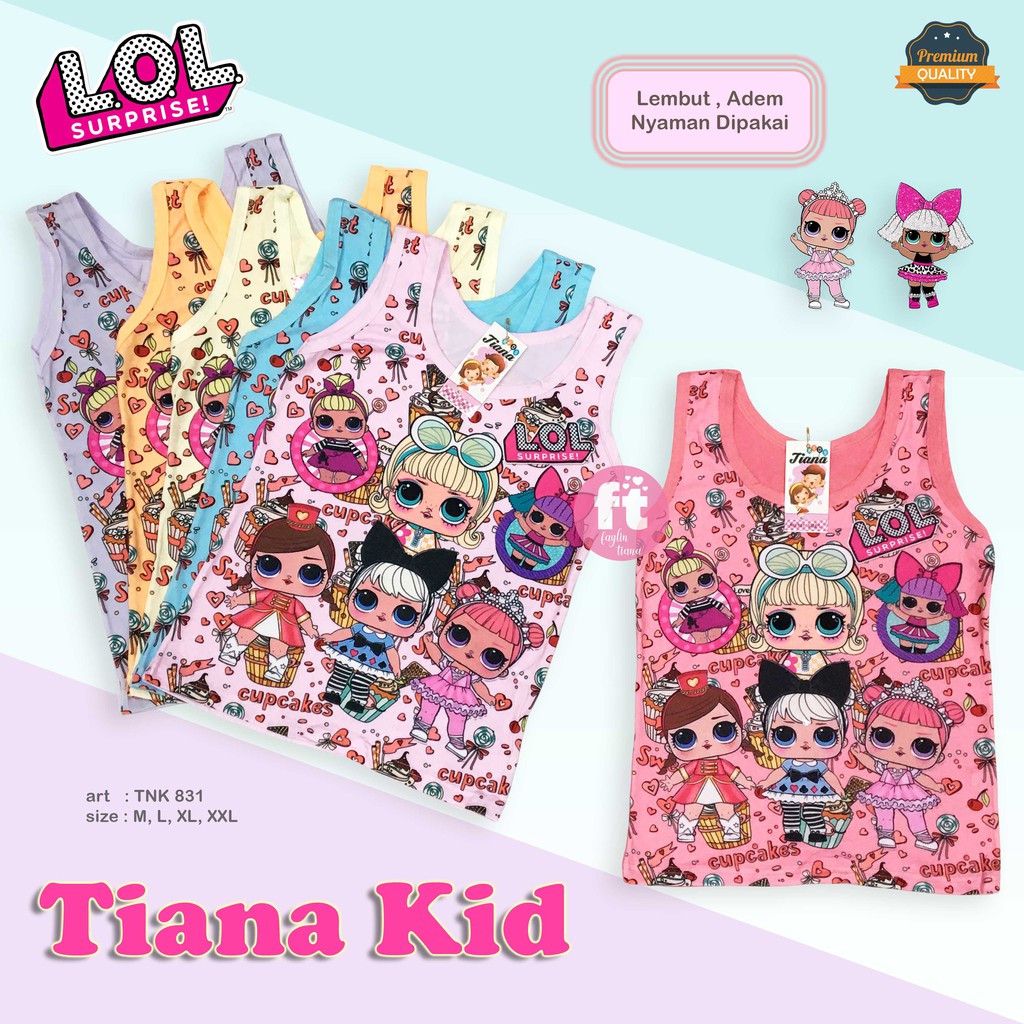 TIANA KIDS | Tanktop Anak / Atasan Anak / Singlet Anak / art TNK 831