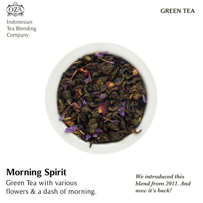 

(BISA COD) OZA Tea - Morning Spirit | Green Tea | 40 gram (20 cups) TERPERCAYA Kode 372