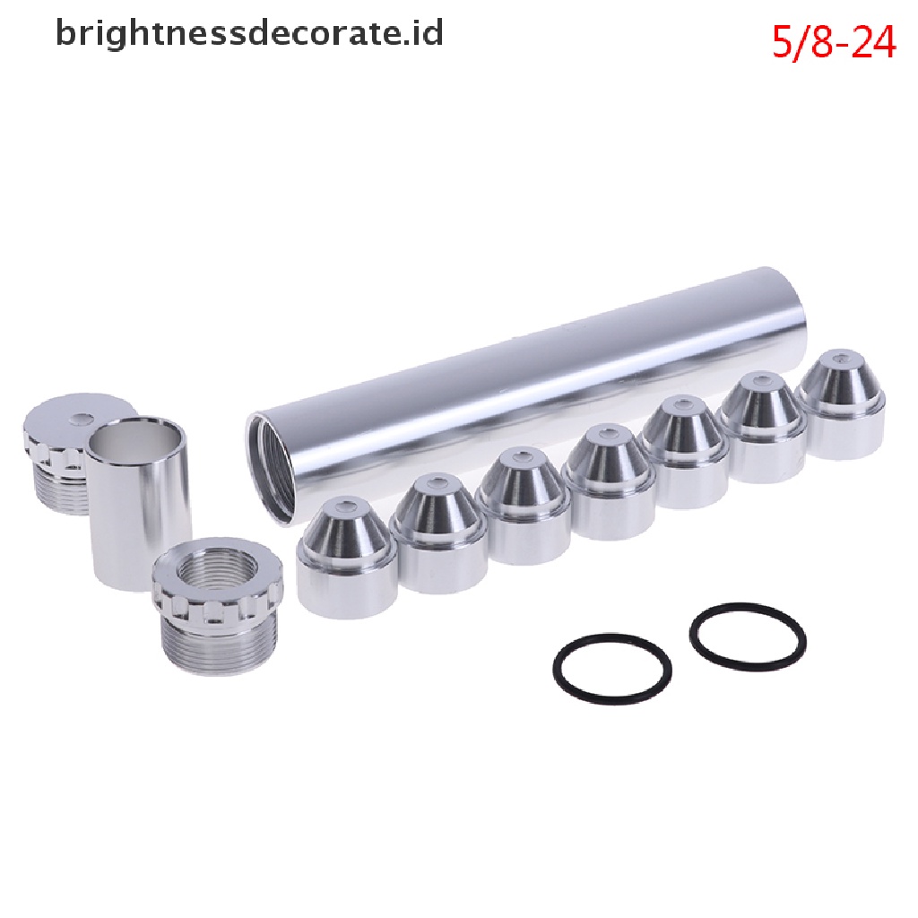 1 Set Filter Bahan Bakar Mobil Bahan Aluminum 1 / 2-28 / 5 / 8-24 Untuk Napa 4003 1 / 2-28 Wix